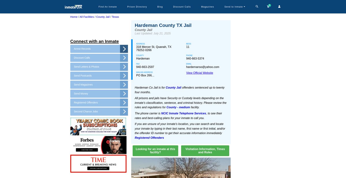 Preview of inmateaid.com