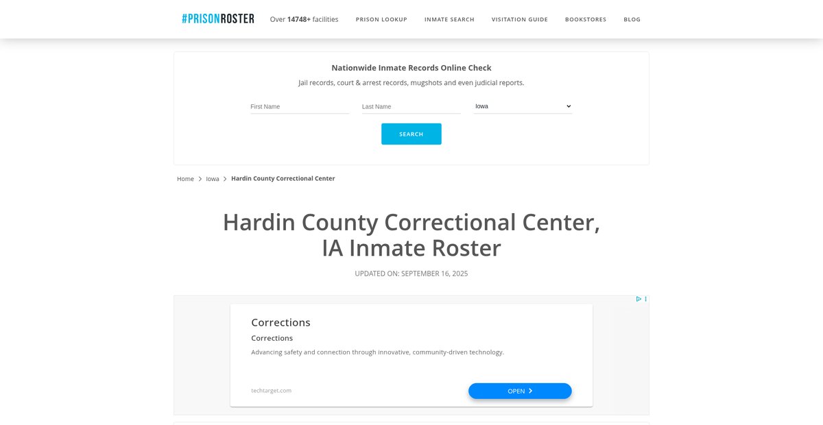 Preview of prisonroster.com