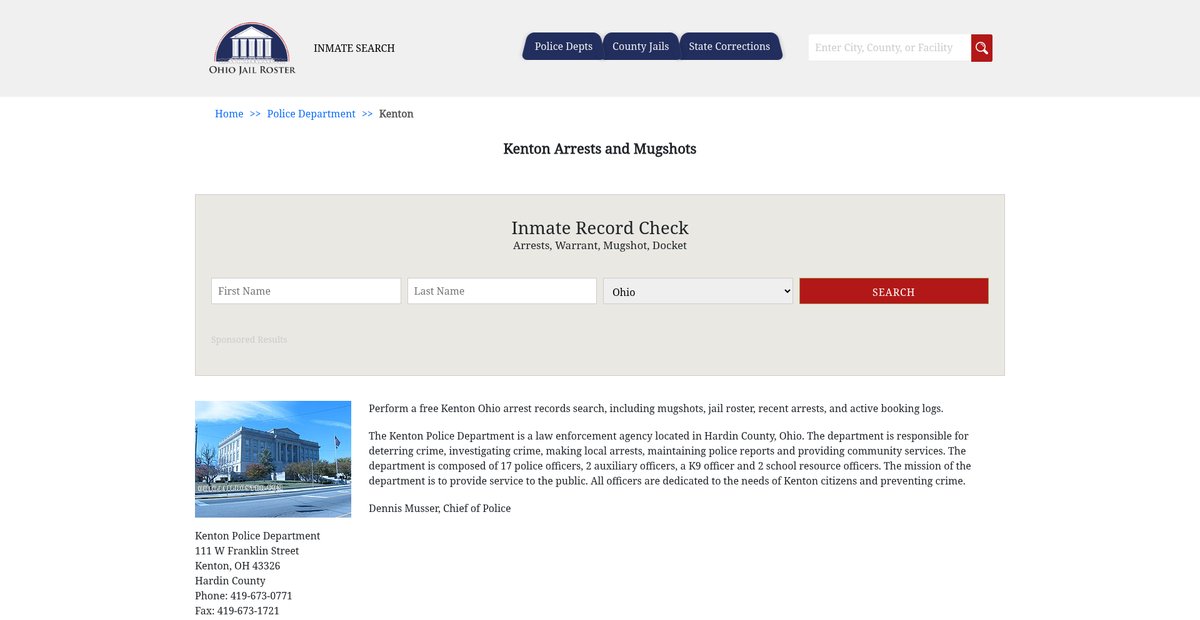 Preview of ohiojailroster.com