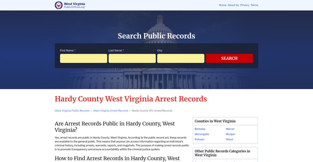 Preview of westvirginia.publicoffices.org