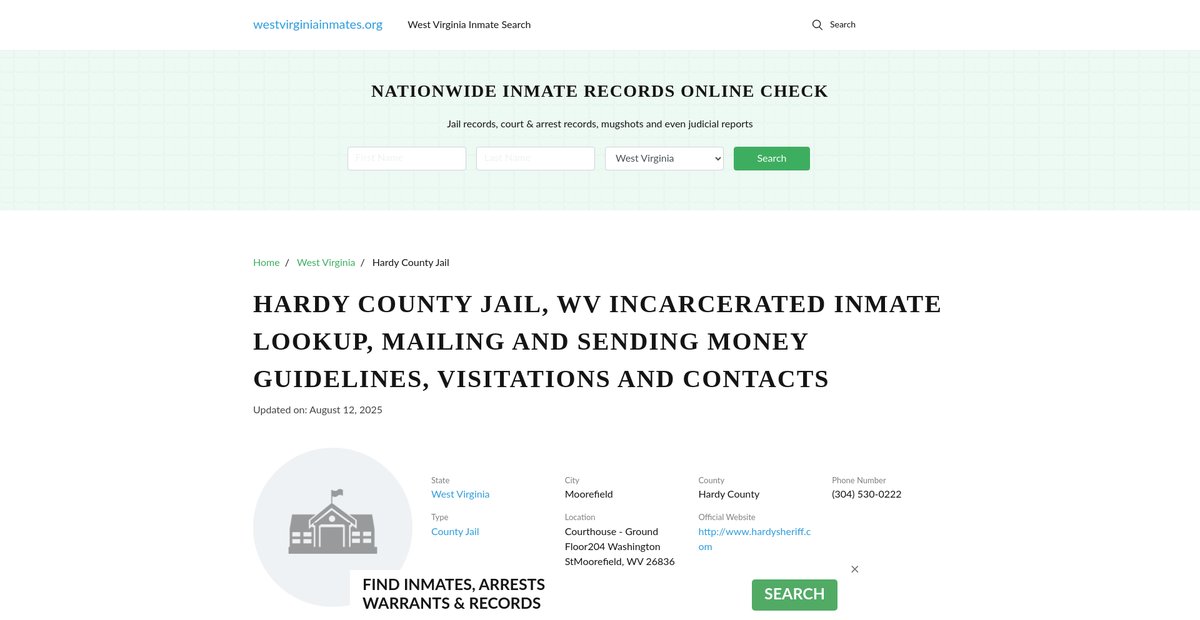 Preview of westvirginiainmates.org