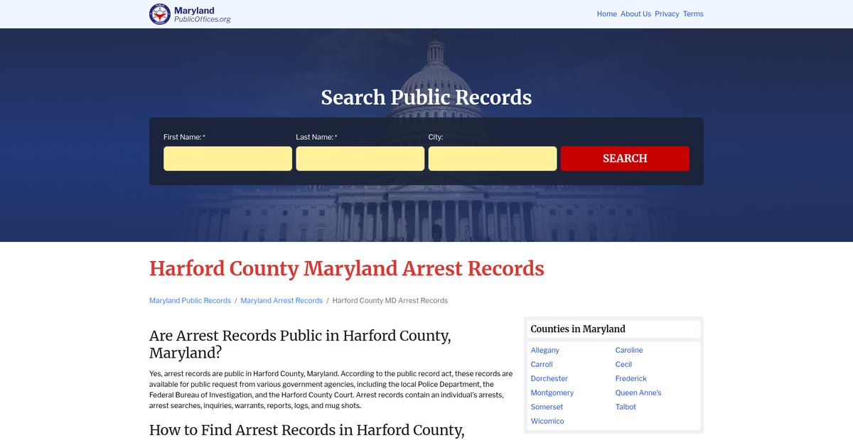 Preview of maryland.publicoffices.org