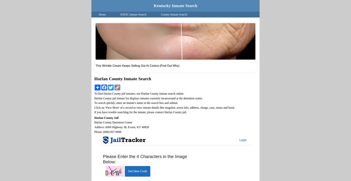 Preview of inmatesearchkentucky.org