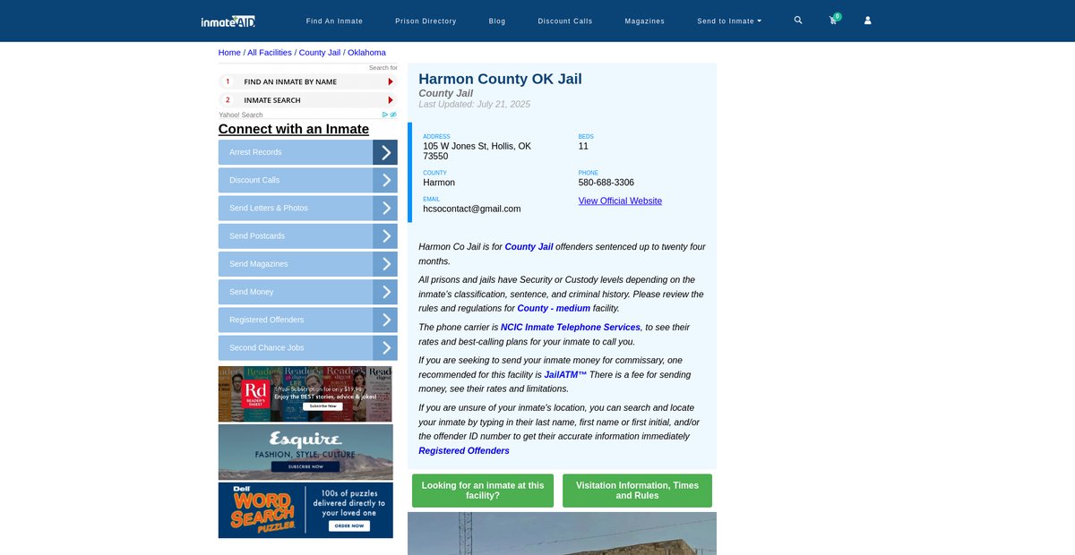 Preview of inmateaid.com