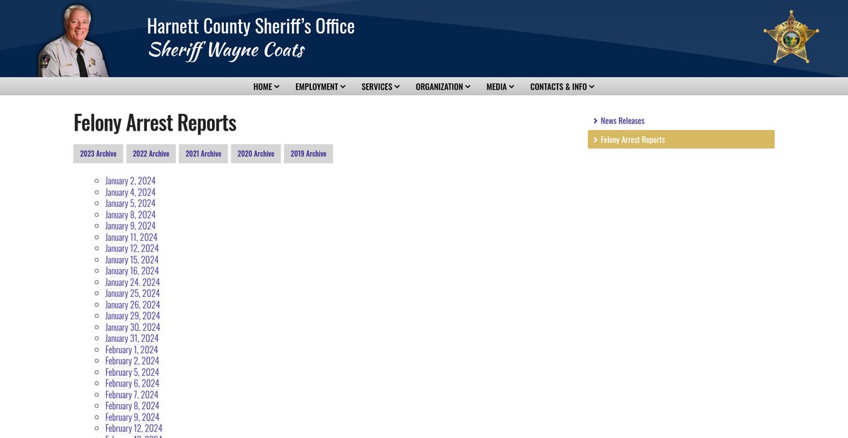 Preview of harnettsheriff.com