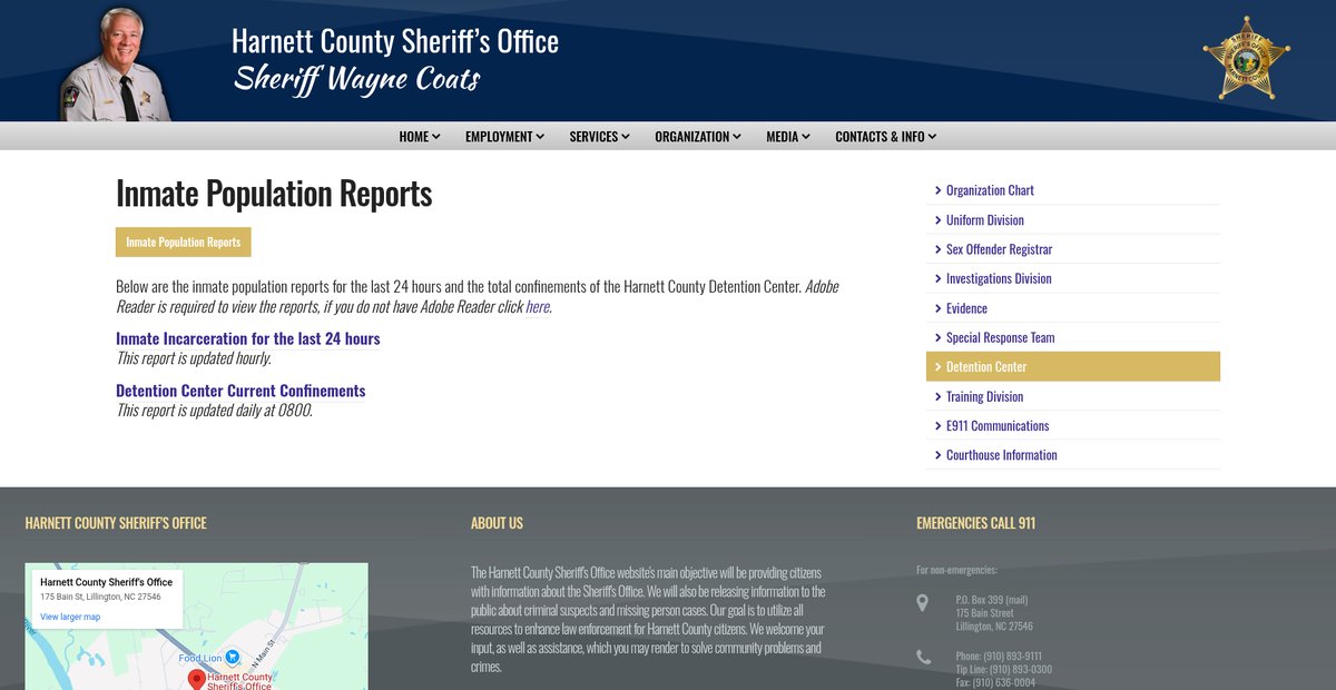 Preview of harnettsheriff.com
