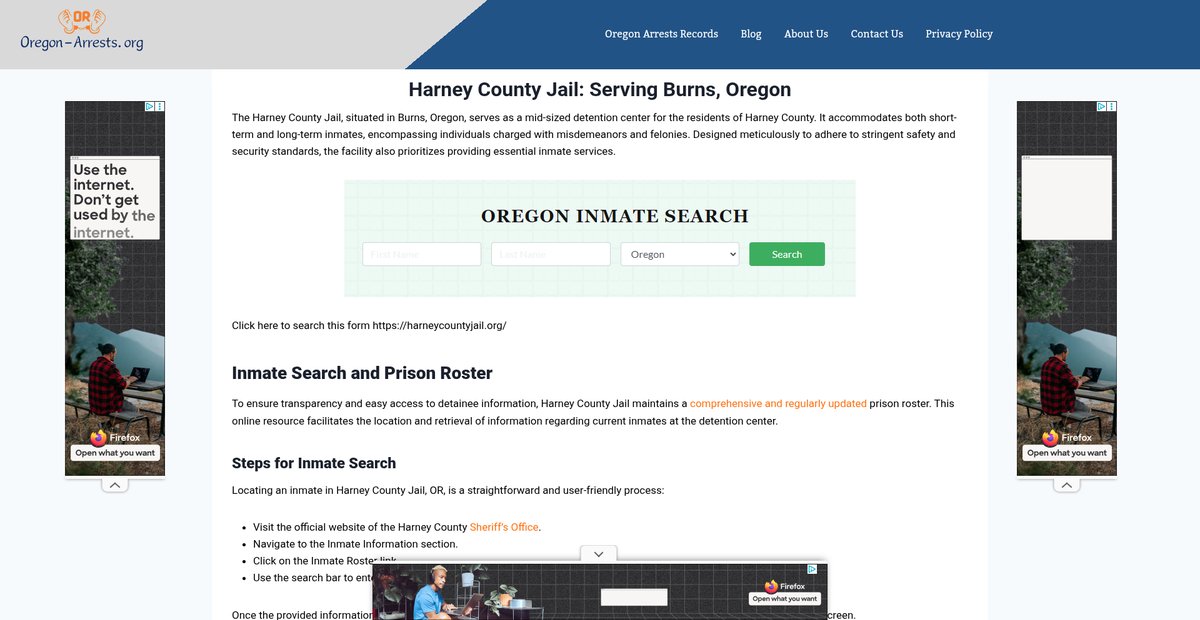 Preview of oregon-arrests.org