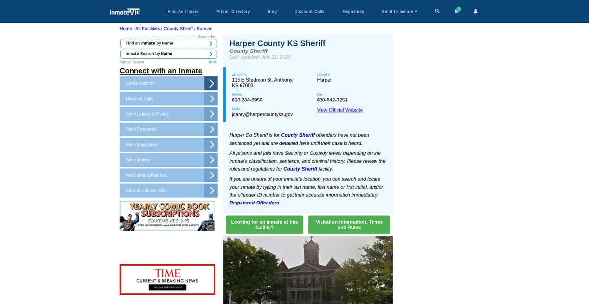Preview of inmateaid.com