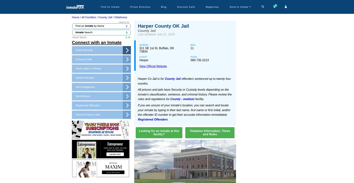 Preview of inmateaid.com