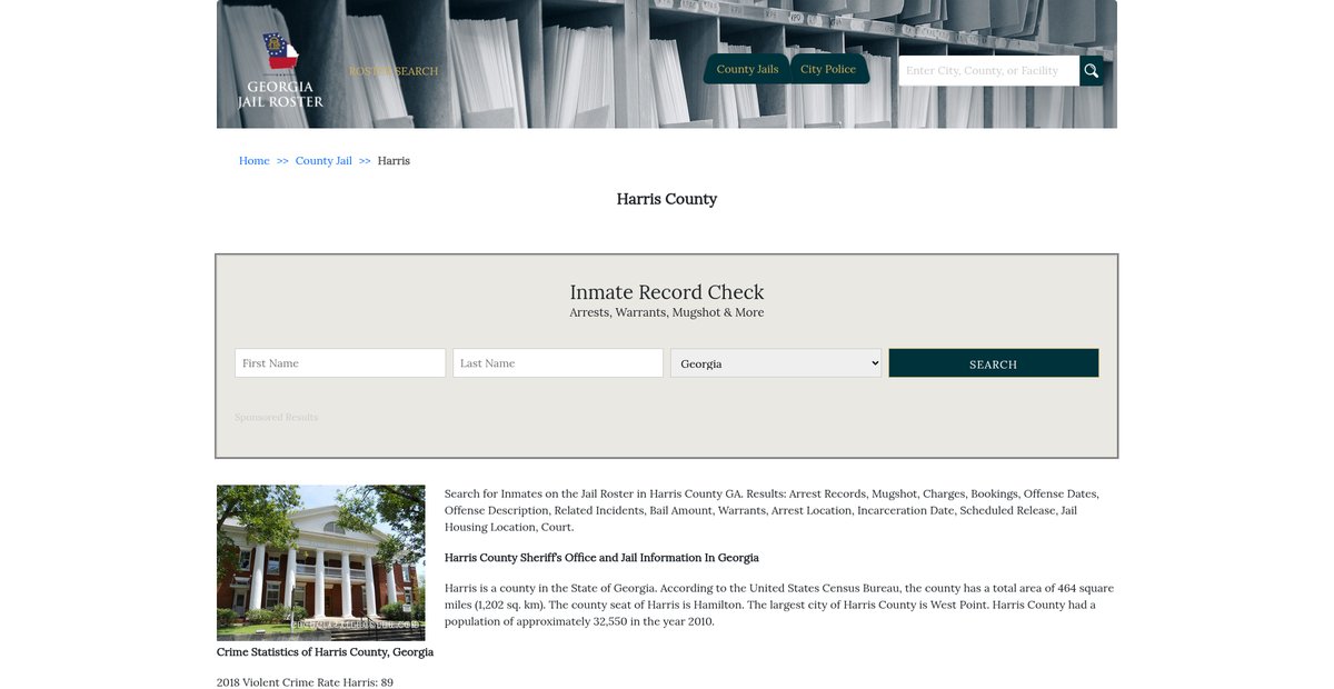 Preview of georgiajailroster.com