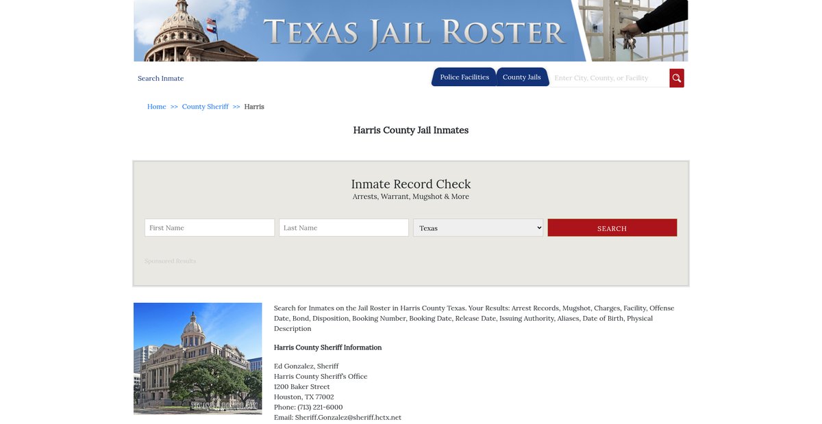 Preview of texasjailroster.com