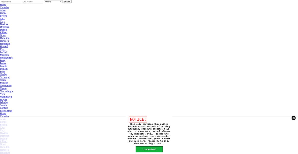 Preview of indiana.arrests.org