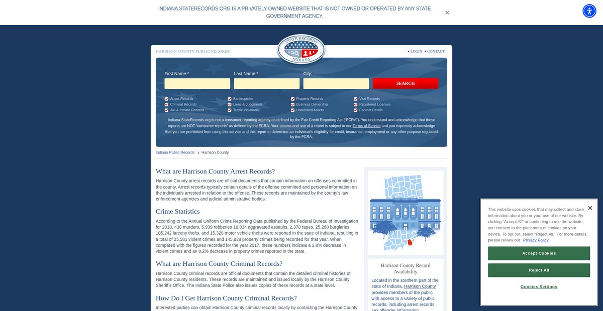 Preview of indiana.staterecords.org