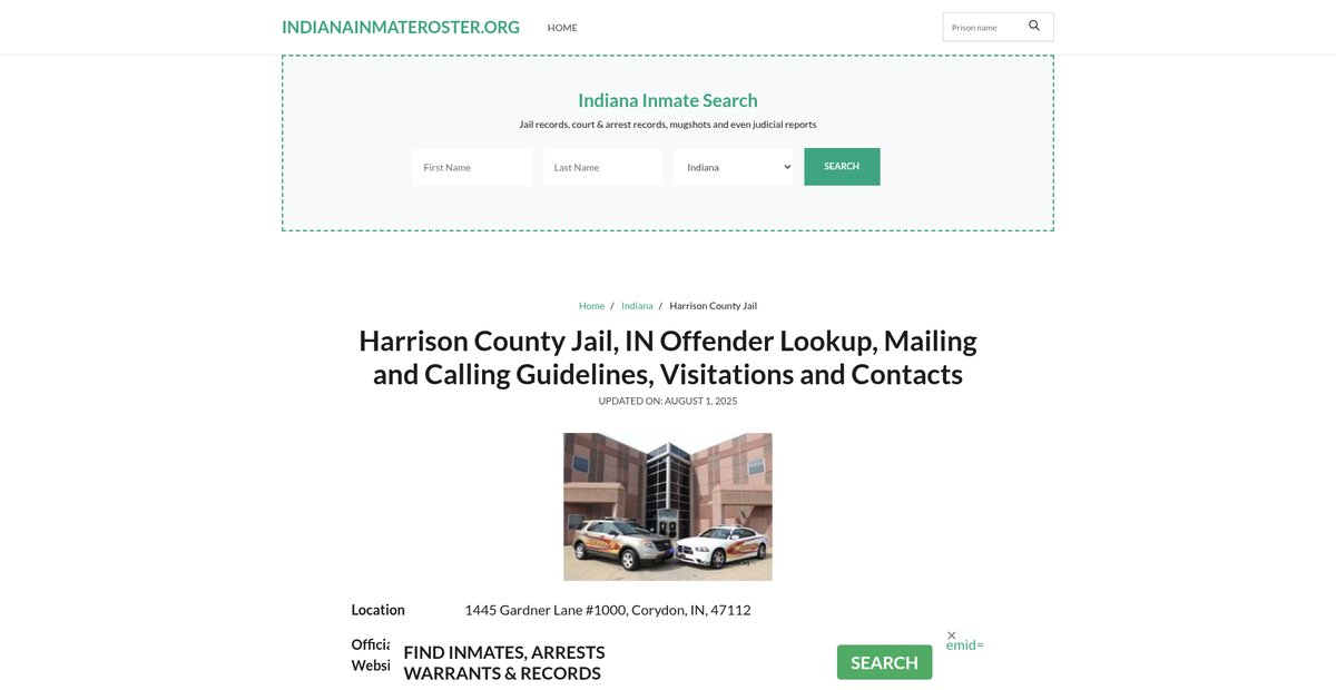 Preview of indianainmateroster.org