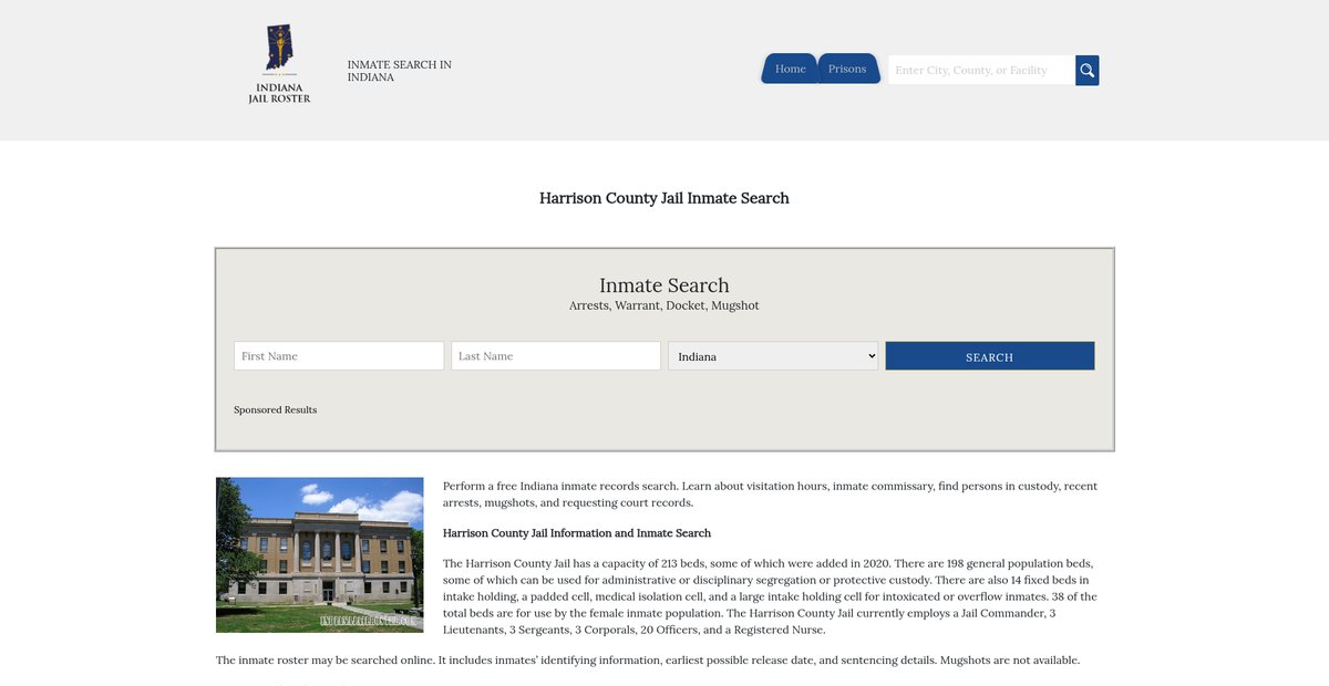Preview of indianajailroster.com