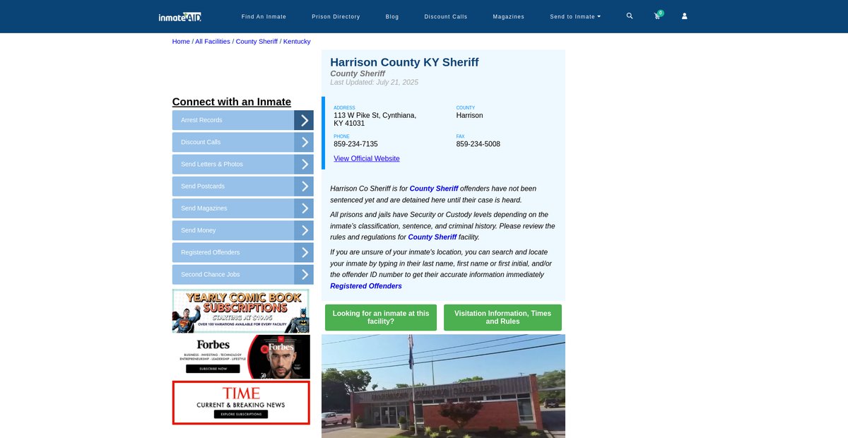 Preview of inmateaid.com