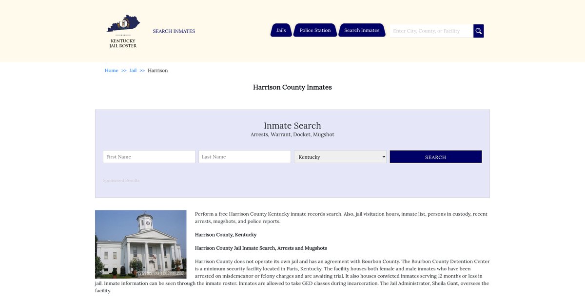 Preview of kentuckyjailroster.com