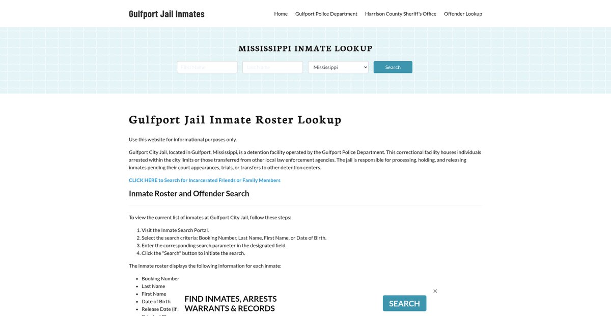 Preview of gulfportjail.org