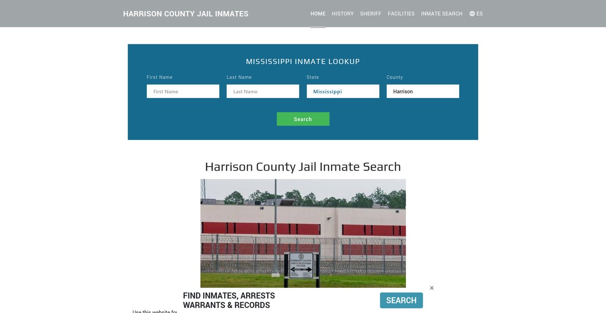 Preview of harrisonjailroster.org