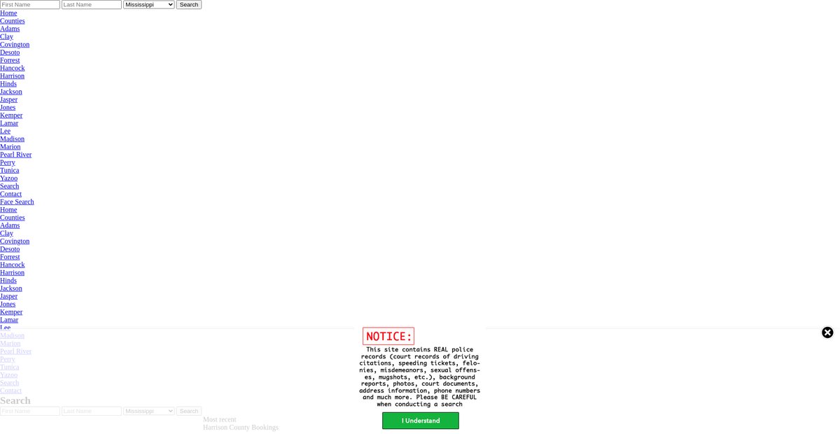 Preview of mississippi.arrests.org