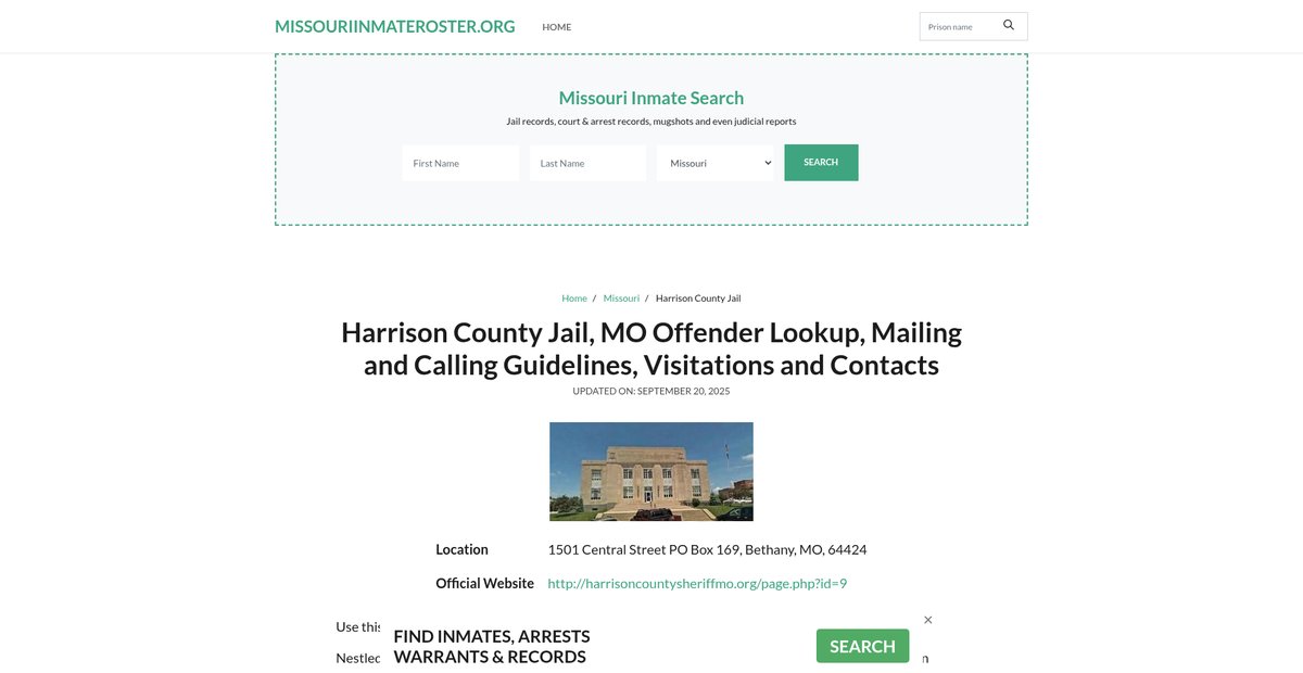 Preview of missouriinmateroster.org