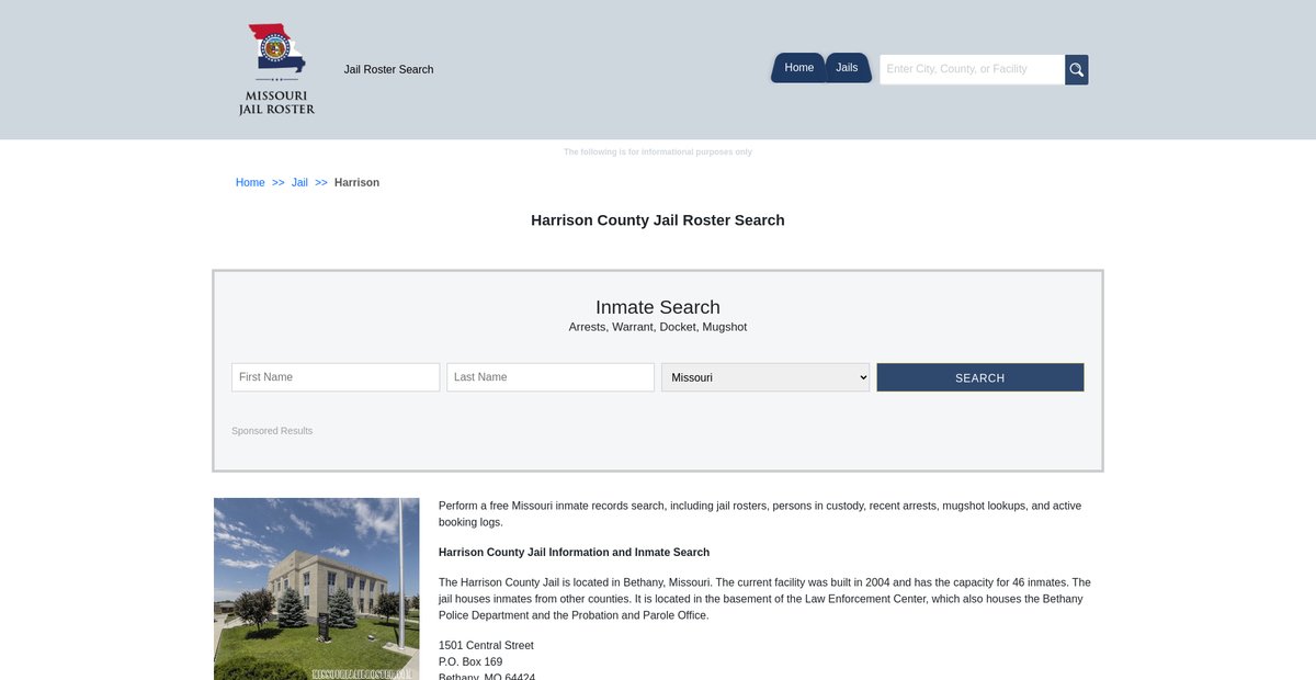 Preview of missourijailroster.com