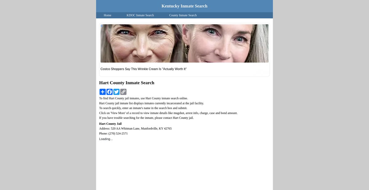 Preview of inmatesearchkentucky.org