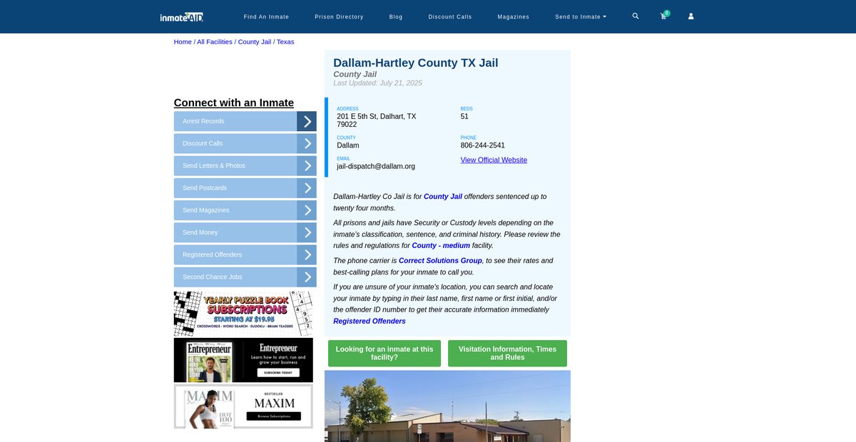 Preview of inmateaid.com