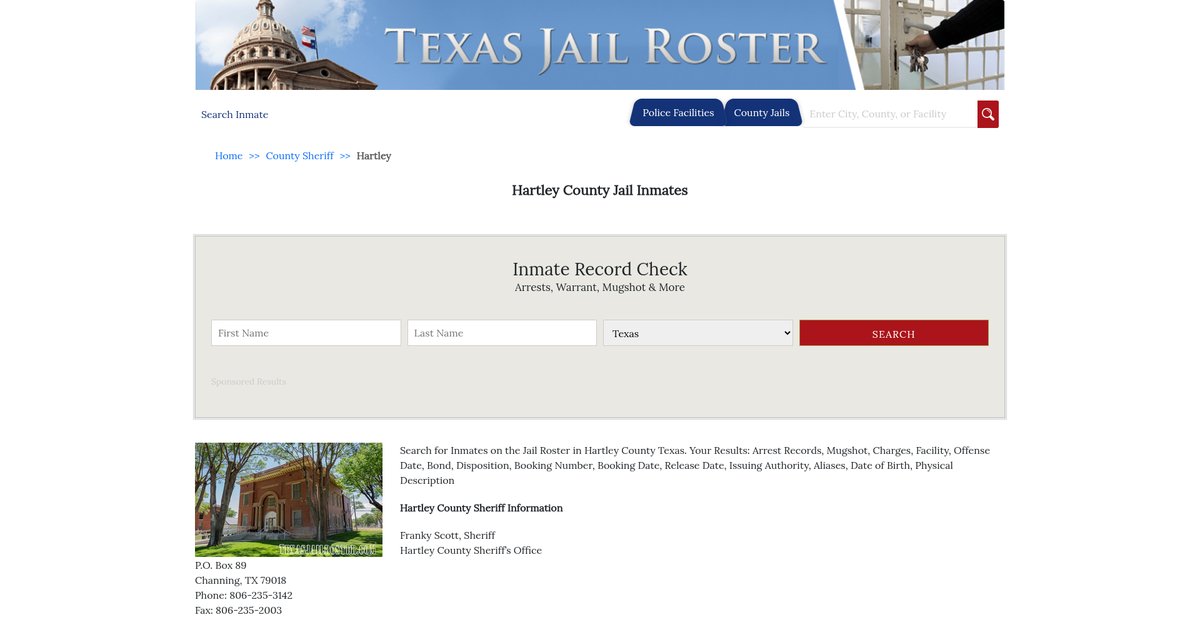 Preview of texasjailroster.com