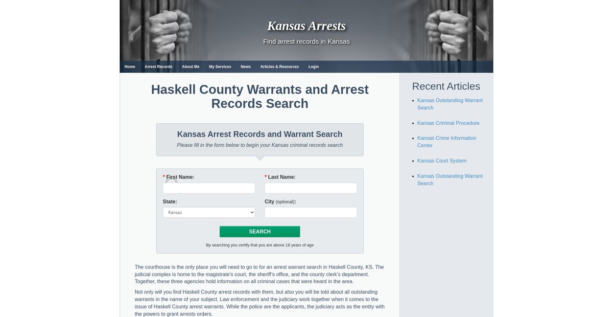 Preview of kansasarrests.org