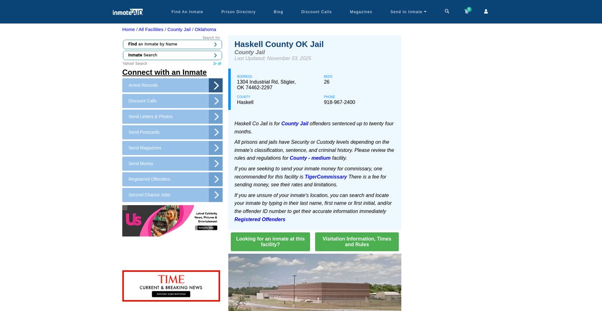 Preview of inmateaid.com