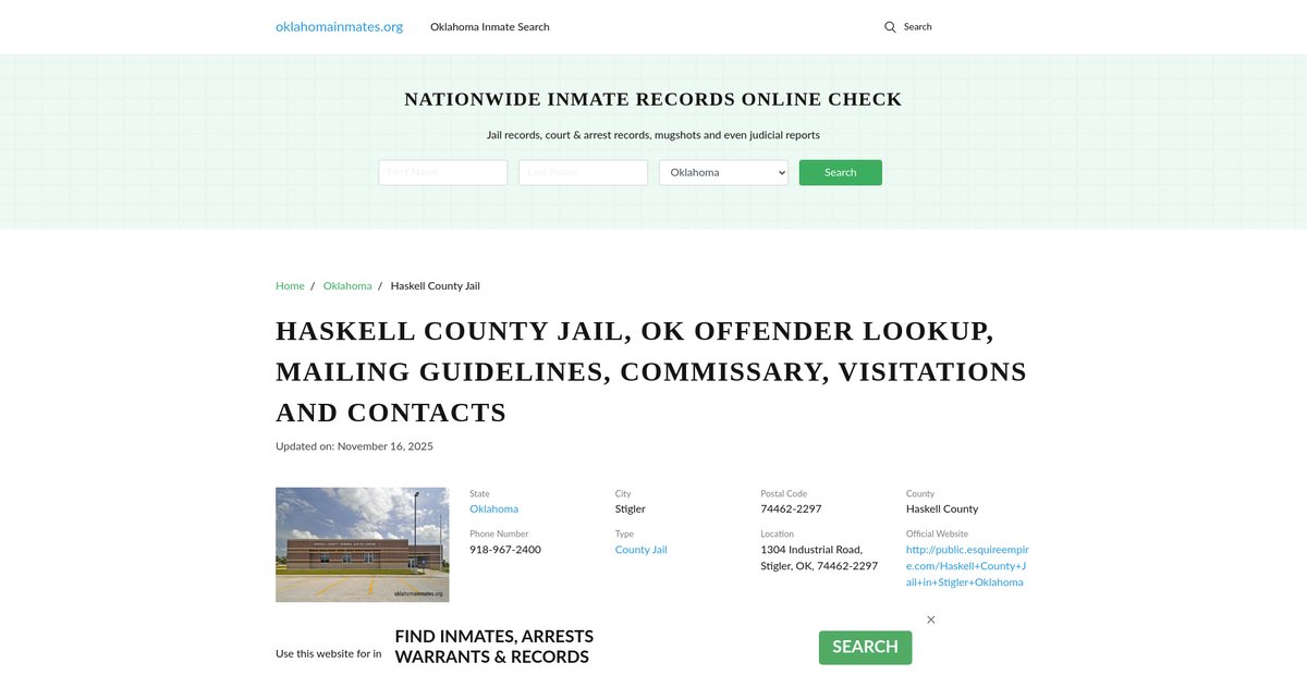 Preview of oklahomainmates.org