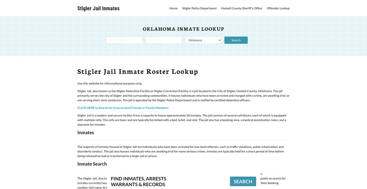 Preview of stiglerjail.org