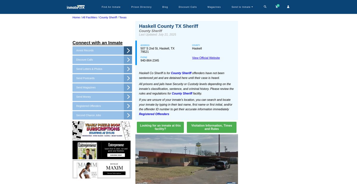Preview of inmateaid.com