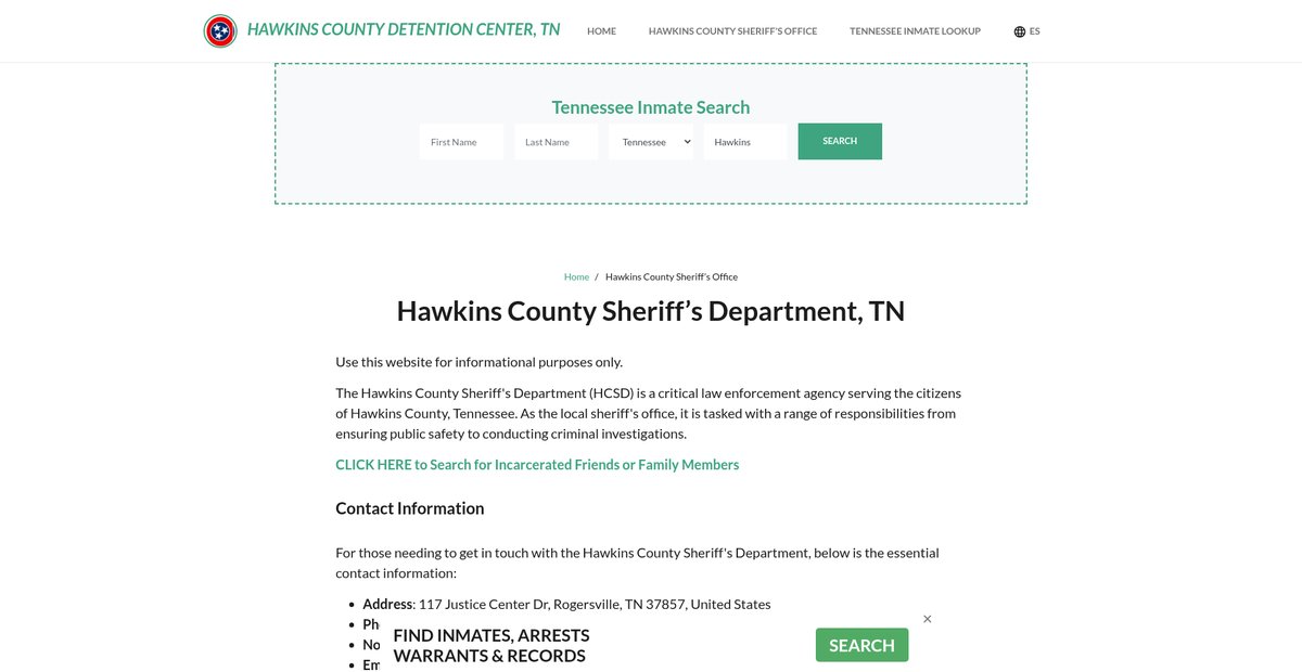 Preview of hawkinscountydetentiontn.org