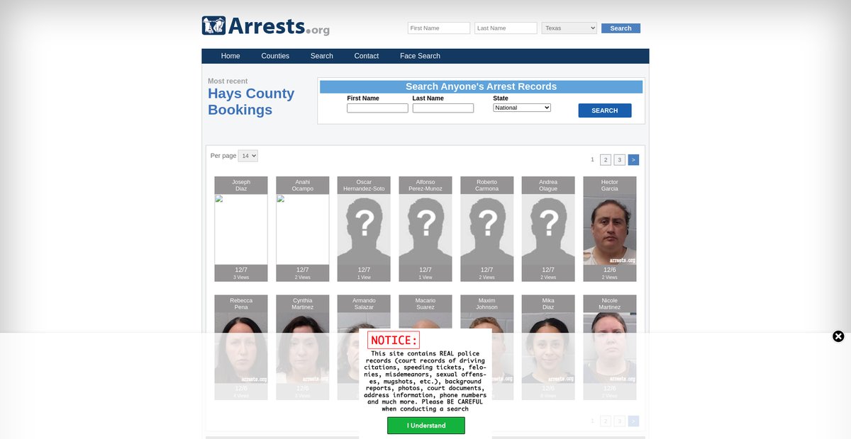 Preview of texas.arrests.org