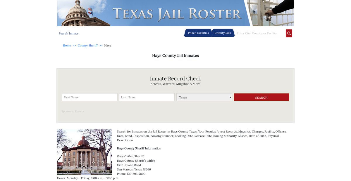 Preview of texasjailroster.com