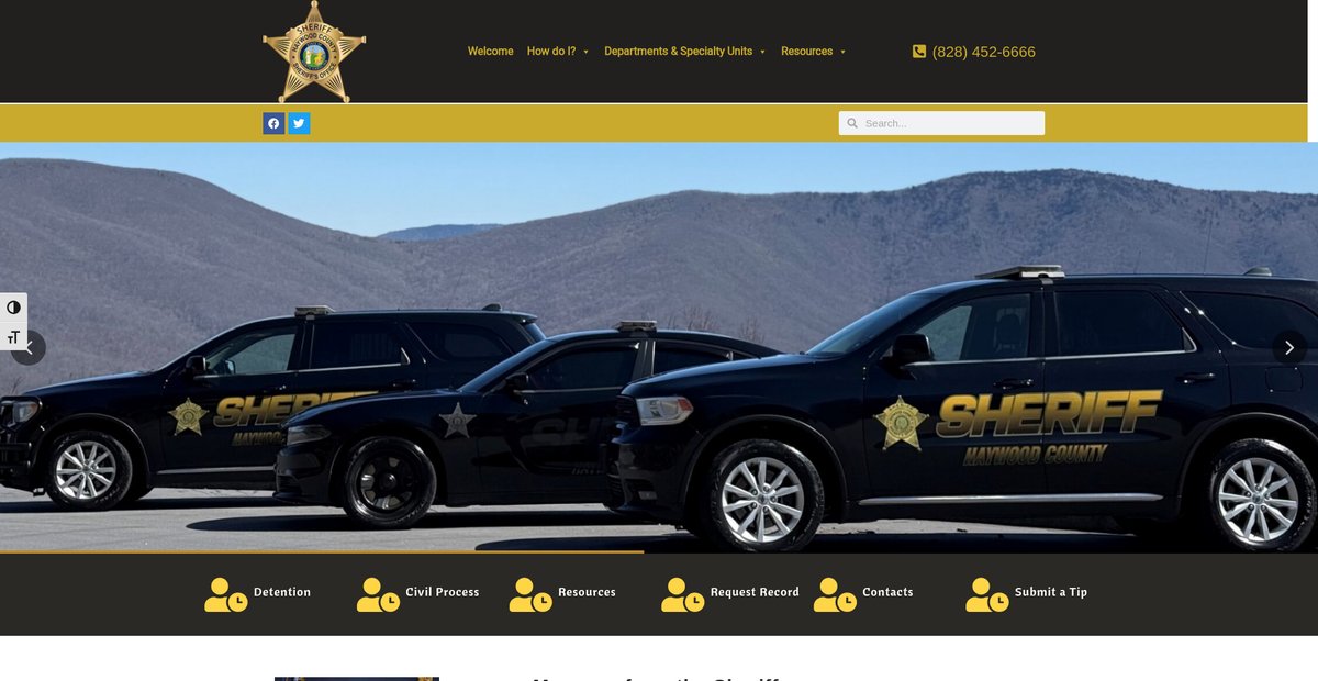 Preview of haywoodncsheriff.com