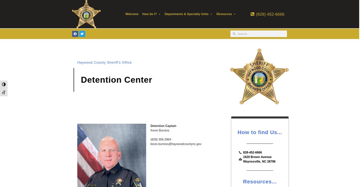 Preview of haywoodncsheriff.com