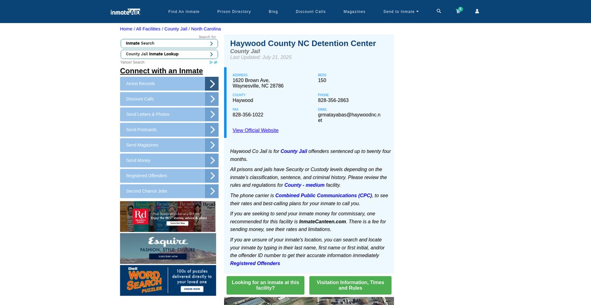 Preview of inmateaid.com