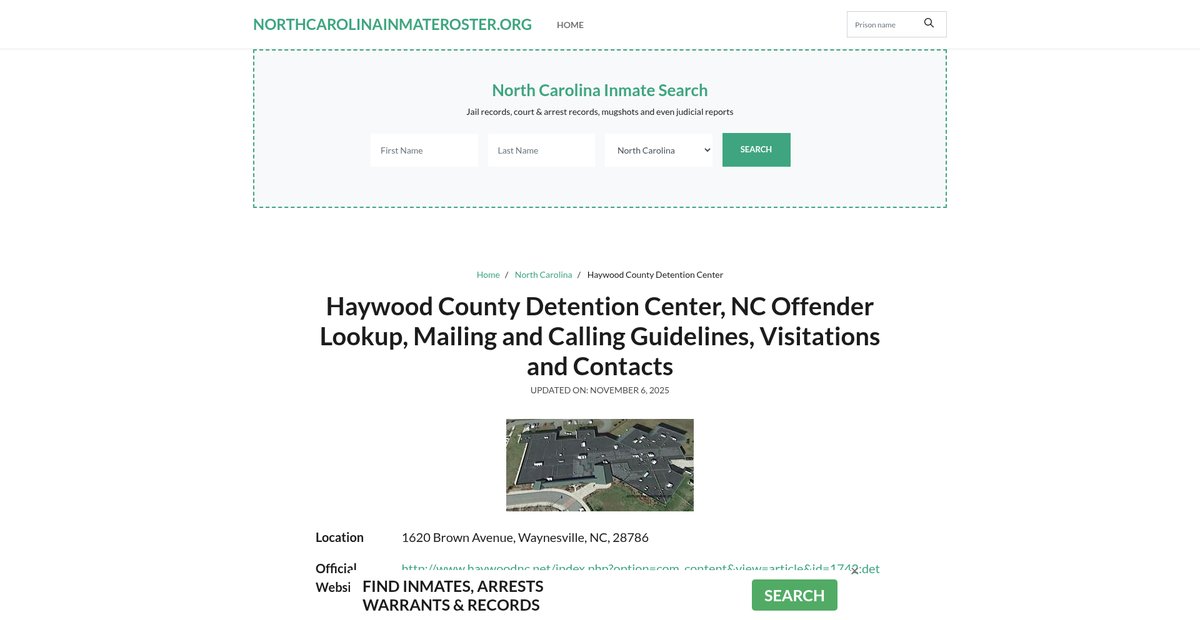 Preview of northcarolinainmateroster.org