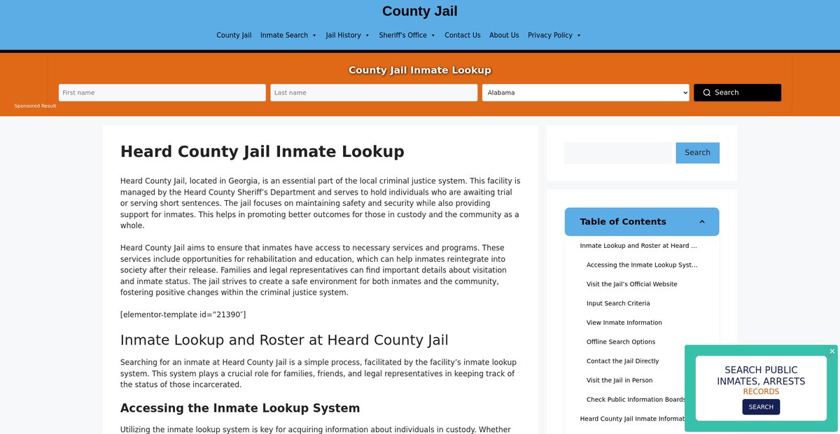 Preview of heard-county.countyjail.org