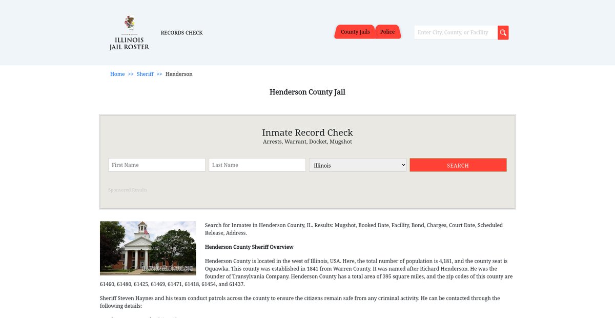 Preview of illinoisjailroster.com