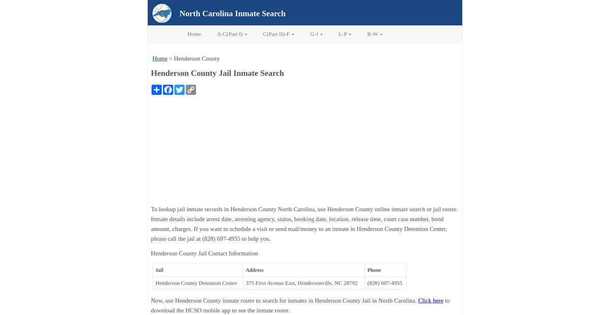 Preview of inmatesearchnc.org