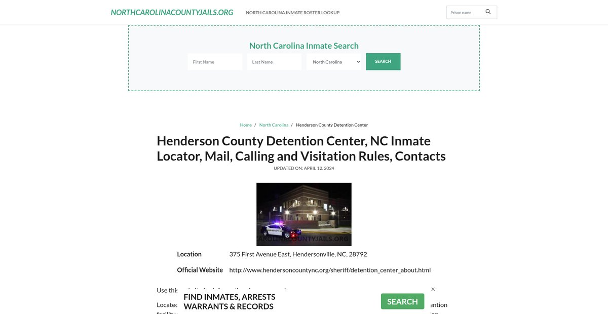 Preview of northcarolinacountyjails.org