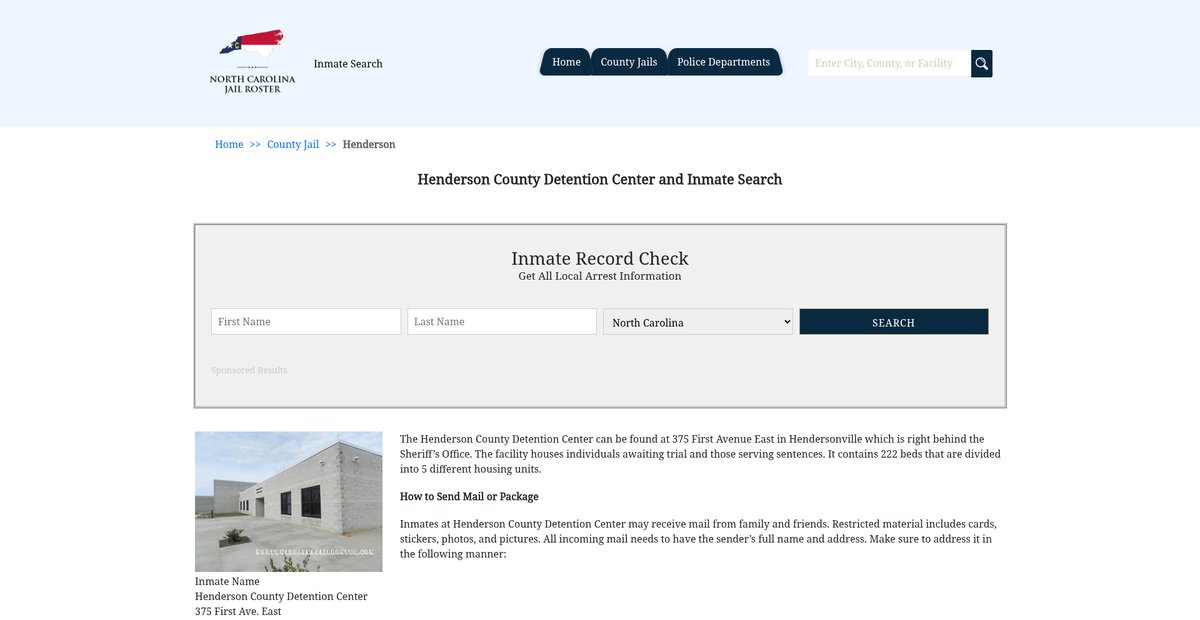 Preview of northcarolinajailroster.com