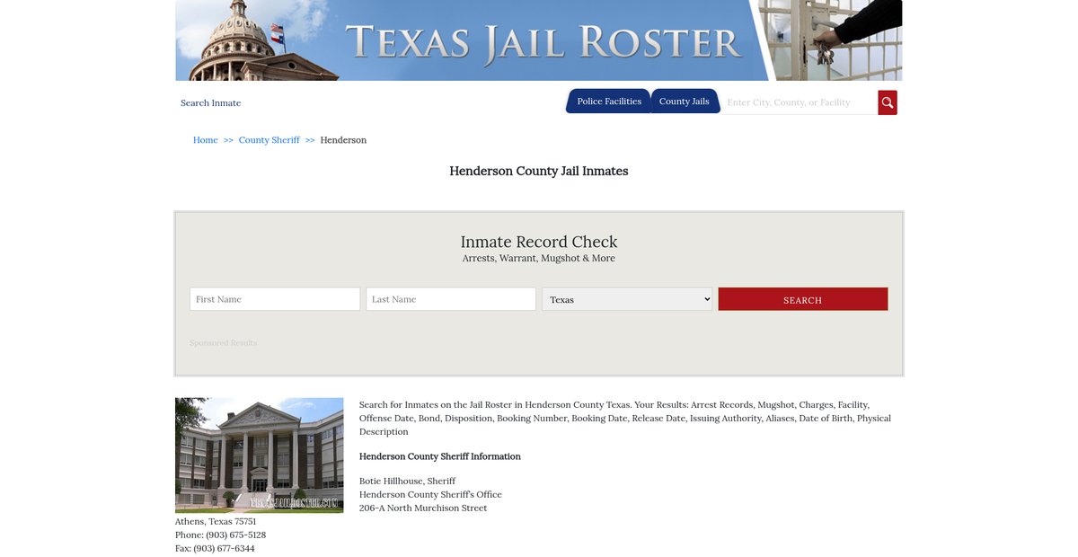 Preview of texasjailroster.com