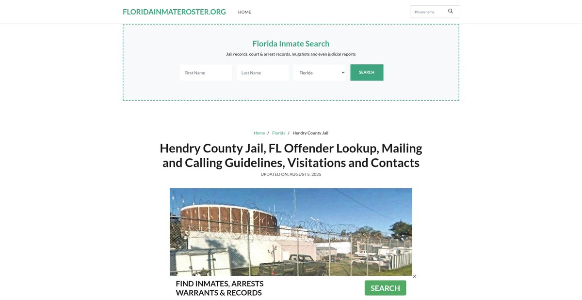 Preview of floridainmateroster.org