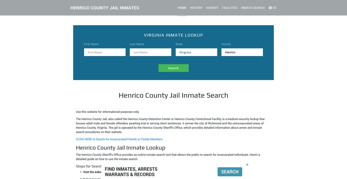 Preview of henricojailroster.org