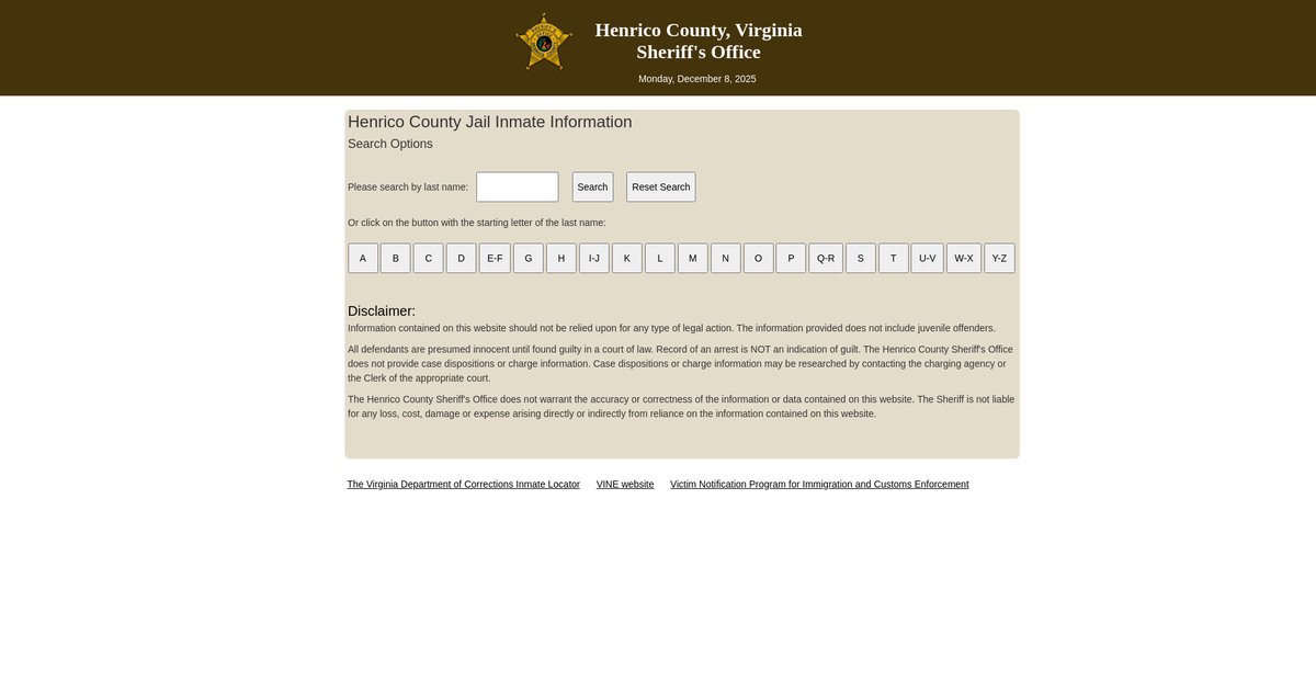 Preview of henricosheriff.org